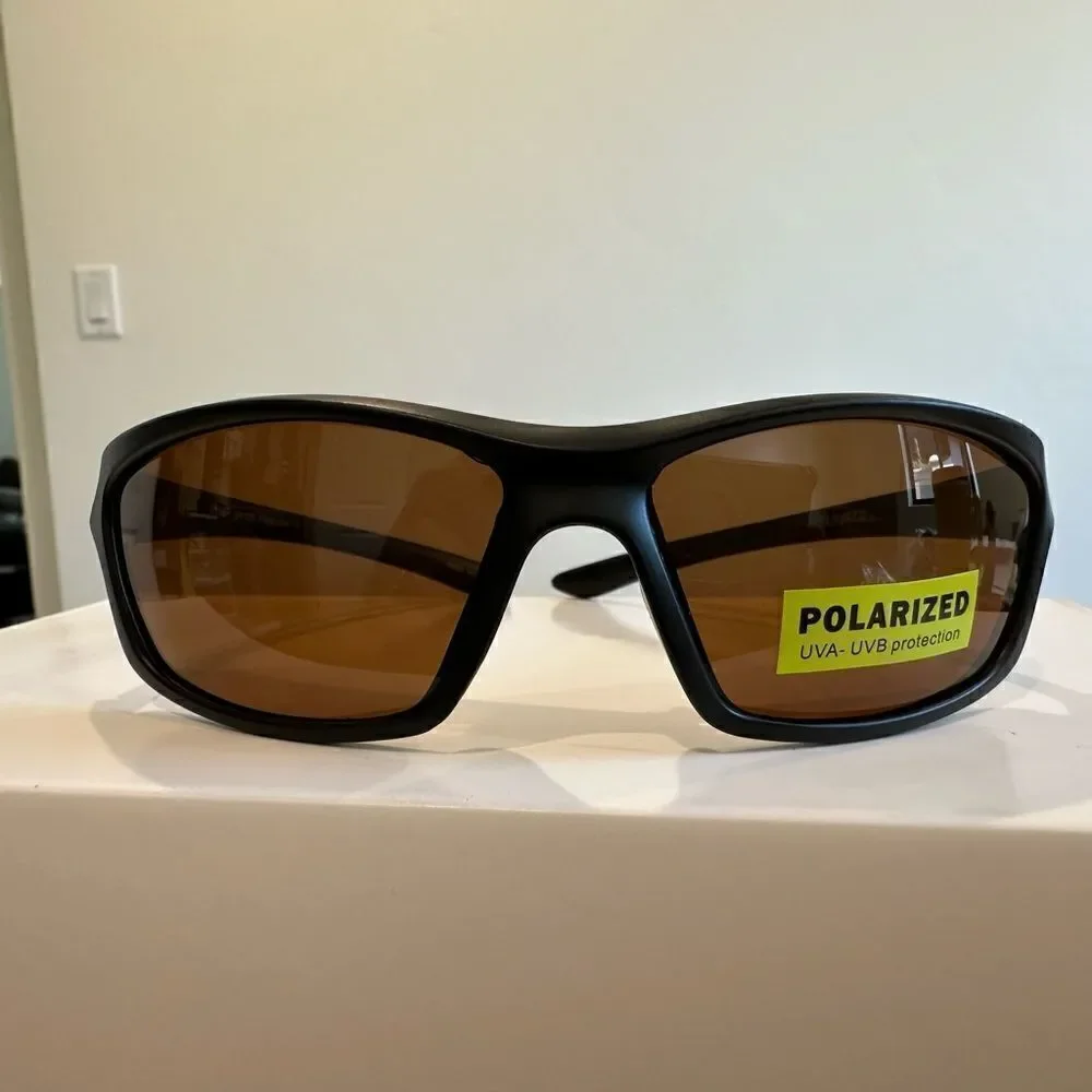 Razor Style Sporty Sunglasses, Plastic Frames, Polarized Lenses, UVA-UVB Protect